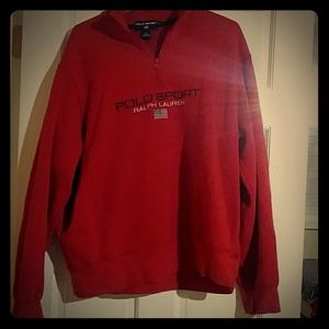 Mens polo sweatshirt